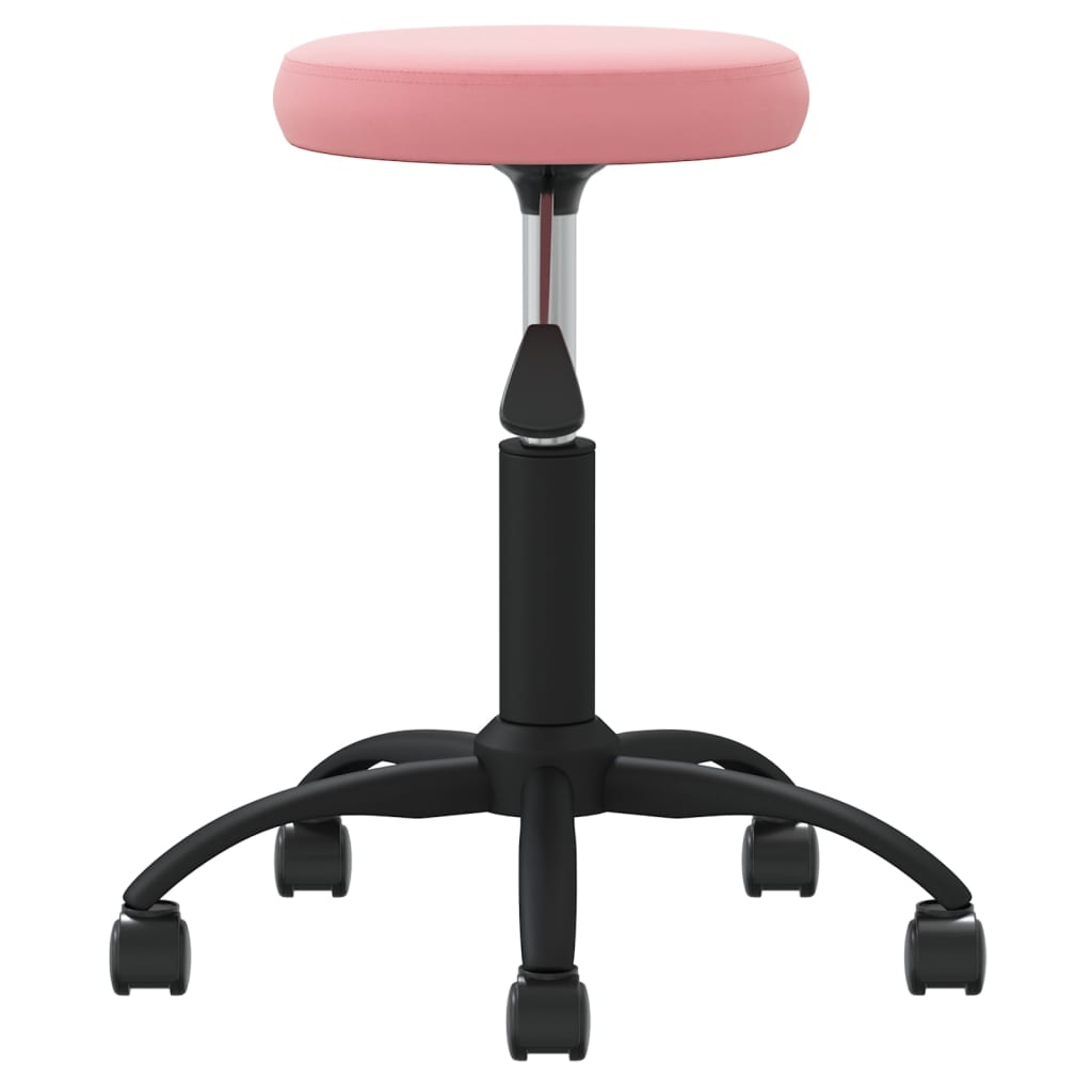 Massagehocker Samt Rosa