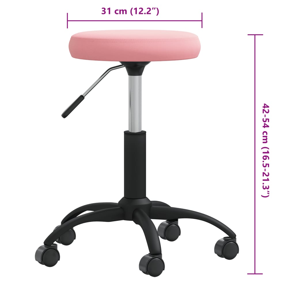 Massagehocker Samt Rosa