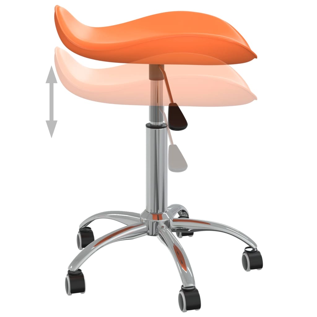 Bürostuhl Orange Kunstleder