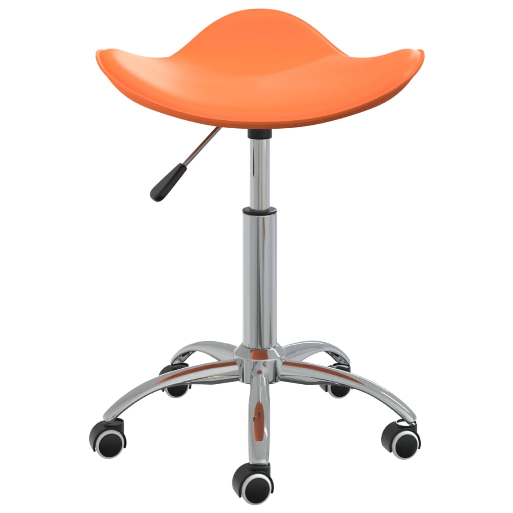 Esszimmerstuhl Drehbar Orange Kunstleder