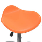 Esszimmerstuhl Drehbar Orange Kunstleder