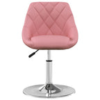 Esszimmerstühle 4 Stk. Drehbar Rosa Samt