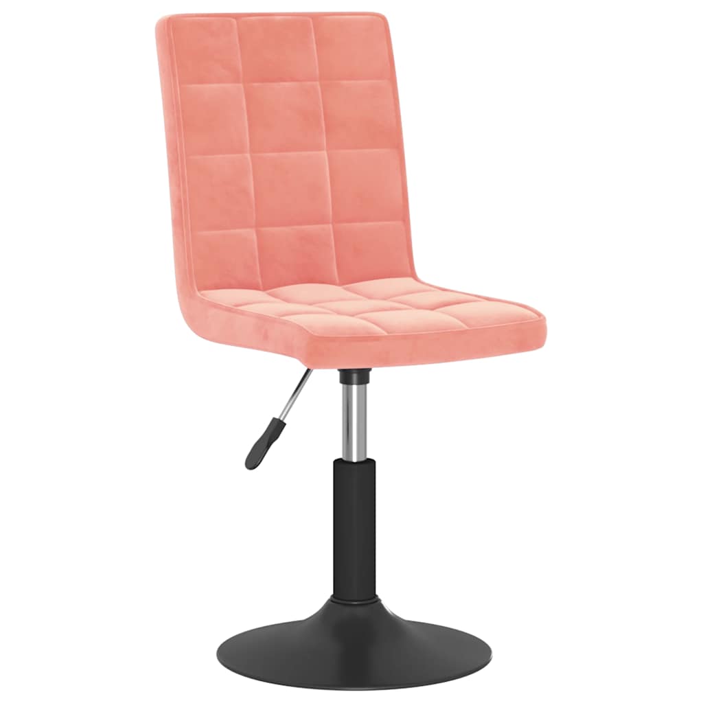 Esszimmerstühle 6 Stk. Drehbar Rosa Samt