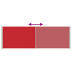Seitenmarkise Ausziehbar 200x600 cm Rot