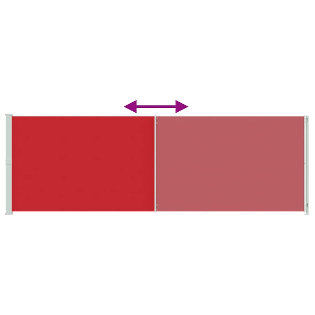 Seitenmarkise Ausziehbar 200x600 cm Rot