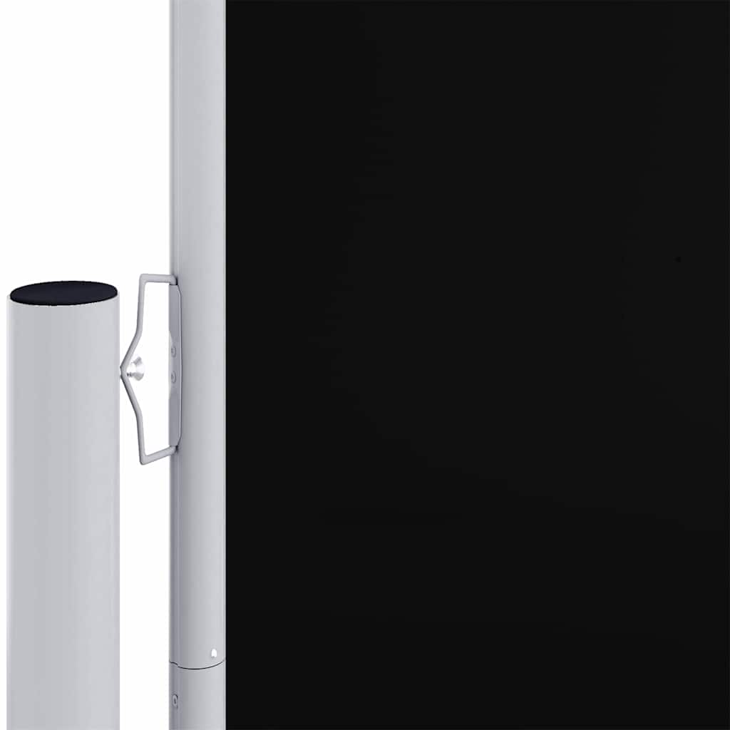 Seitenmarkise Ausziehbar Schwarz 200x1000 cm
