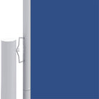 Seitenmarkise Ausziehbar Blau 117x1200 cm