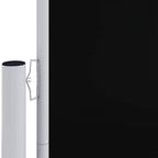 Seitenmarkise Ausziehbar Schwarz 200x1200 cm