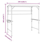 Pavillon mit Dach 220x110x200 cm Anthrazit