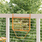 Balkontisch Gelb 60x40 cm Stahl