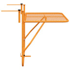 Balkontisch Gelb 60x40 cm Stahl