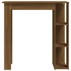 Bartisch mit Regal Braun Eiche 102x50x103,5 cm Holzwerkstoff