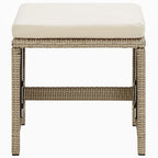 9-tlg. Garten-Essgruppe mit Kissen Poly Rattan Beige