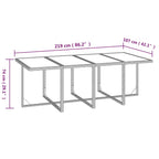 9-tlg. Garten-Essgruppe mit Kissen Poly Rattan Braun