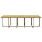 15-tlg. Garten-Essgruppe mit Kissen Poly Rattan Beige