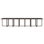 19-tlg. Garten-Essgruppe mit Kissen Poly Rattan Braun