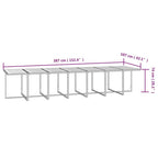19-tlg. Garten-Essgruppe mit Kissen Schwarz Poly Rattan