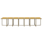 19-tlg. Garten-Essgruppe mit Kissen Poly Rattan Beige