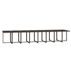 21-tlg. Garten-Essgruppe mit Kissen Poly Rattan Braun