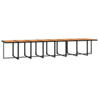 21-tlg. Garten-Essgruppe mit Kissen Schwarz Poly Rattan