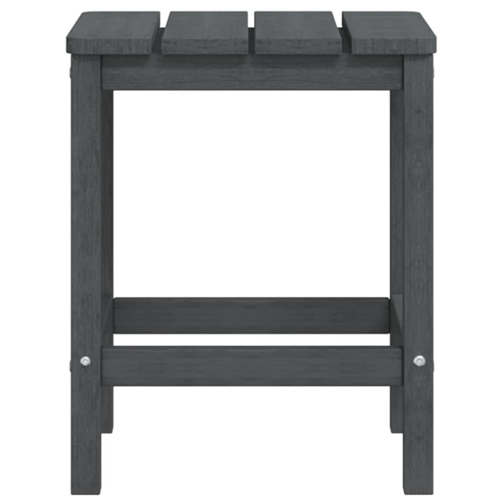 Adirondack-Gartenstühle mit Tisch HDPE Anthrazit