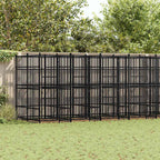 Outdoor-Hundezwinger Stahl 14,75 m²