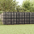Outdoor-Hundezwinger Stahl 16,59 m²