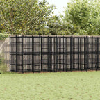 Outdoor-Hundezwinger Stahl 16,59 m²