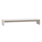 Monitorständer Weiß 100x27x15 cm Massivholz Kiefer