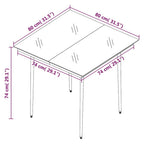 3-tlg. Garten-Essgruppe mit Auflagen Poly Rattan und Glas
