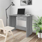 Schreibtisch Grau Sonoma 100x50x76 cm Holzwerkstoff