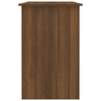 Schreibtisch Braun Eichen-Optik 100x50x76 cm Holzwerkstoff