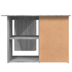 Eckschreibtisch Grau Sonoma 145x100x76 cm Holzwerkstoff