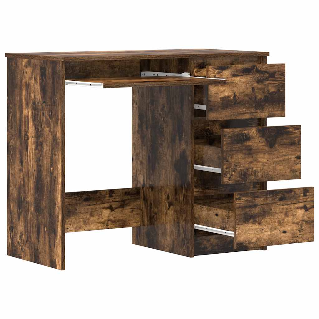 Schreibtisch Räuchereiche 90x45x76 cm Holzwerkstoff