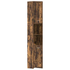 Badezimmerschrank Räuchereiche 30x30x183,5 cm Holzwerkstoff