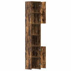 Badezimmerschrank Räuchereiche 30x30x183,5 cm Holzwerkstoff