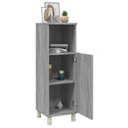 Badschrank Grau Sonoma 30x30x95 cm Holzwerkstoff