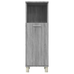 Badschrank Grau Sonoma 30x30x95 cm Holzwerkstoff