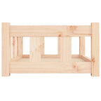 Hundebett 65,5x50,5x28 cm Massivholz Kiefer