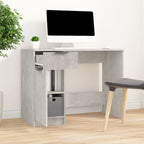 Schreibtisch Betongrau 100x50x75 cm Holzwerkstoff