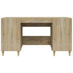 Schreibtisch Sonoma-Eiche 140x50x75 cm Holzwerkstoff