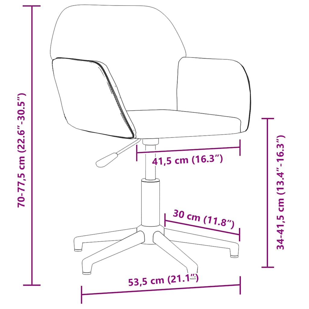 Bürostuhl Drehbar Schwarz Stoff