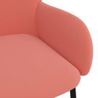 Esszimmerstühle 2 Stk. Rosa Samt