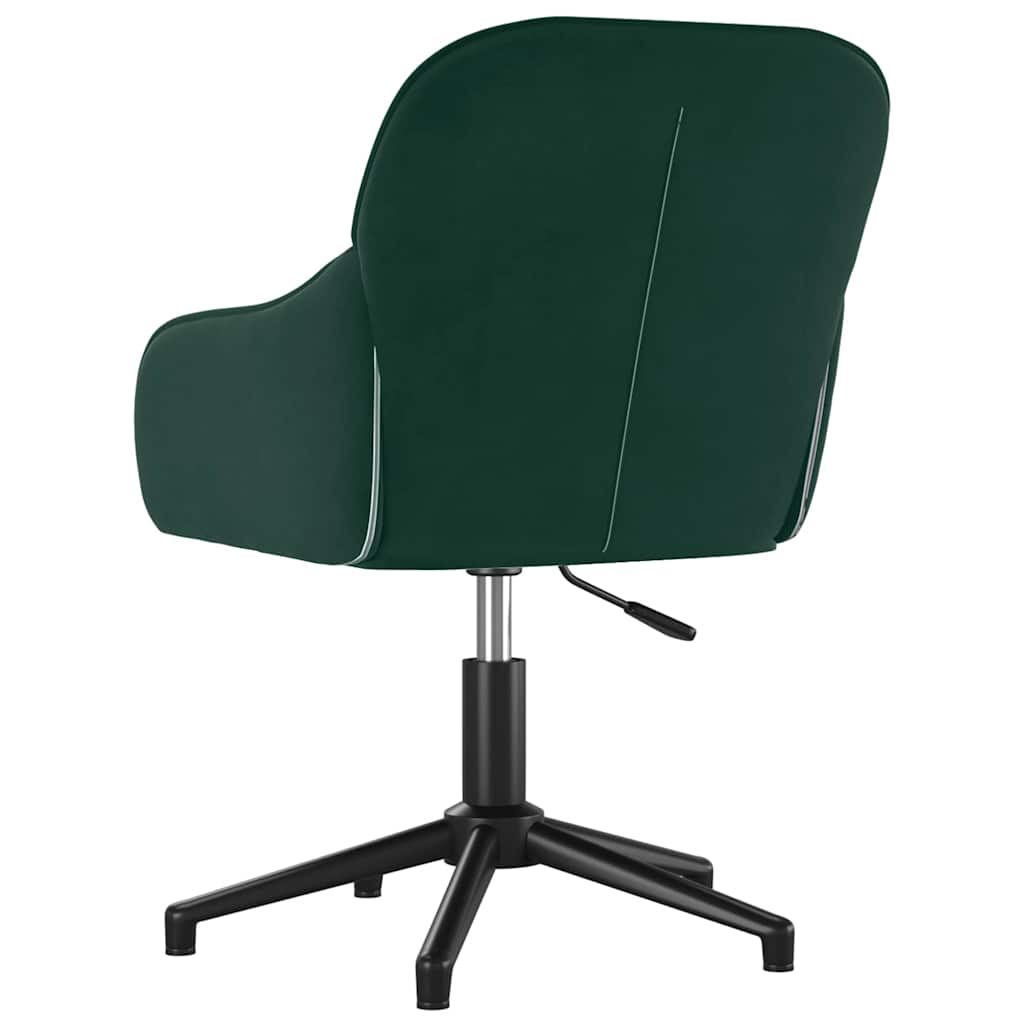 Bürostuhl Drehbar Dunkelgrün Samt