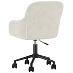 Bürostuhl Drehbar Creme Samt