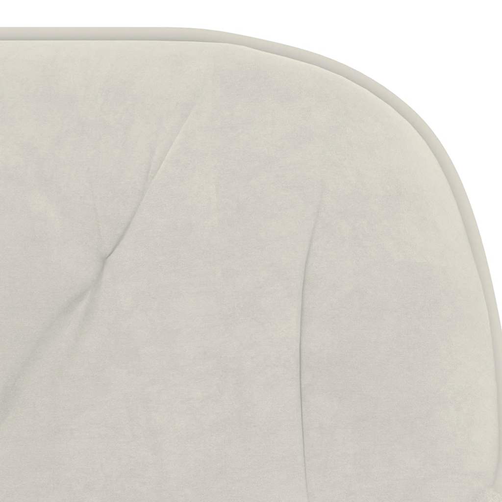 Bürostuhl Drehbar Creme Samt