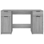 Schreibtisch mit Beistellschrank Grau Sonoma Holzwerkstoff