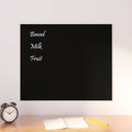 Magnettafel Wandmontage Schwarz 60x50 cm Hartglas