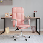 Bürostuhl mit Liegefunktion Rosa Kunstleder