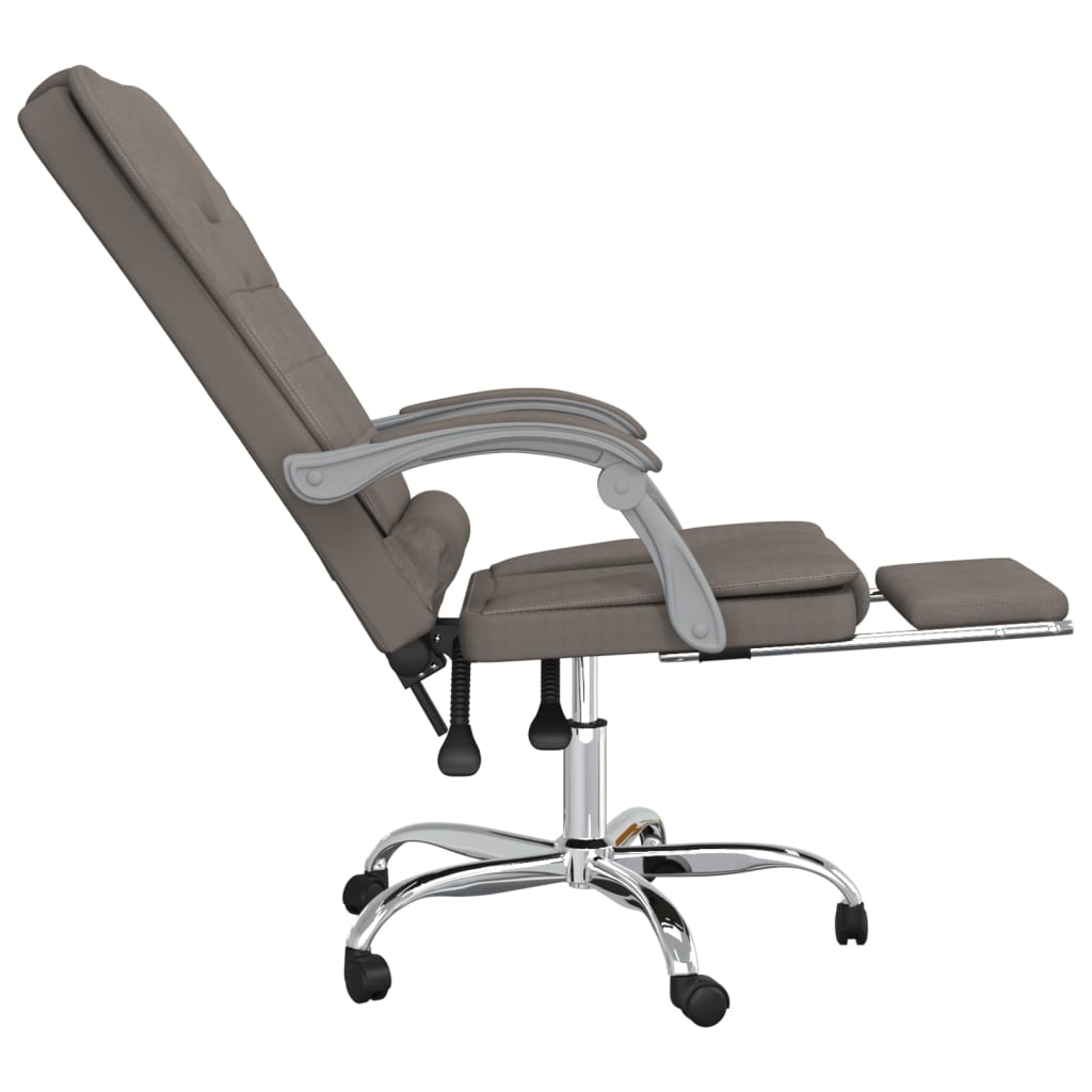 Bürostuhl mit Massagefunktion Taupe Stoff